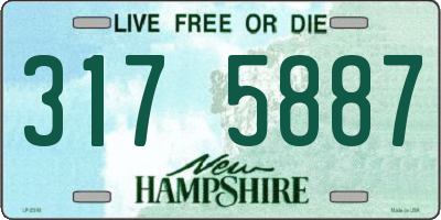 NH license plate 3175887