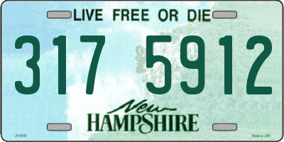 NH license plate 3175912