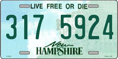 NH license plate 3175924