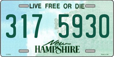 NH license plate 3175930