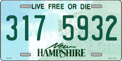NH license plate 3175932