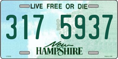 NH license plate 3175937