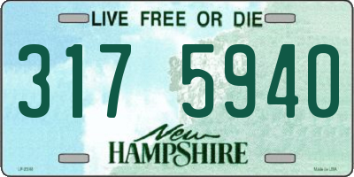 NH license plate 3175940