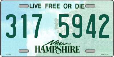 NH license plate 3175942