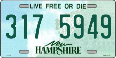 NH license plate 3175949