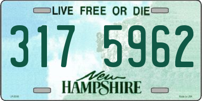NH license plate 3175962