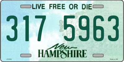 NH license plate 3175963