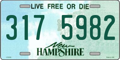 NH license plate 3175982