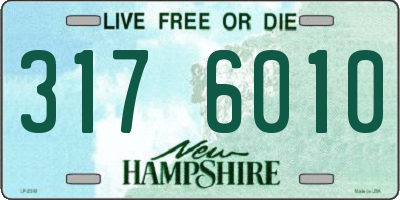 NH license plate 3176010