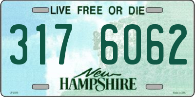 NH license plate 3176062