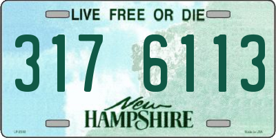 NH license plate 3176113