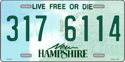 NH license plate 3176114