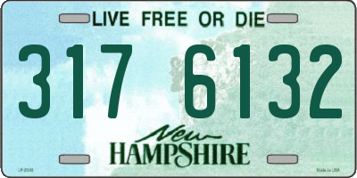 NH license plate 3176132