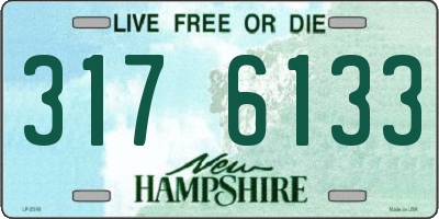NH license plate 3176133