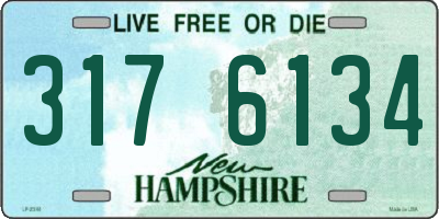 NH license plate 3176134