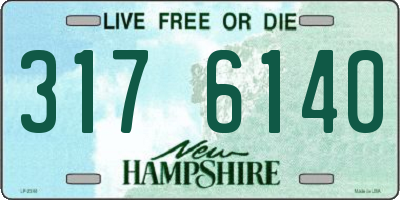 NH license plate 3176140