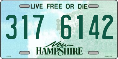 NH license plate 3176142