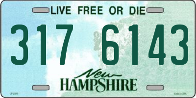 NH license plate 3176143