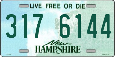 NH license plate 3176144