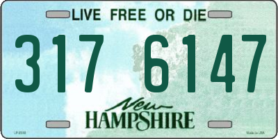 NH license plate 3176147