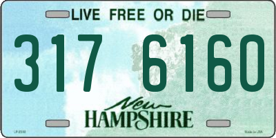 NH license plate 3176160
