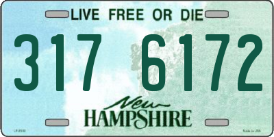 NH license plate 3176172