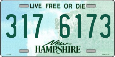 NH license plate 3176173