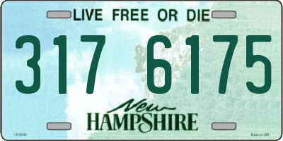 NH license plate 3176175