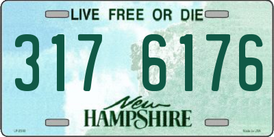 NH license plate 3176176