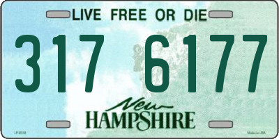 NH license plate 3176177