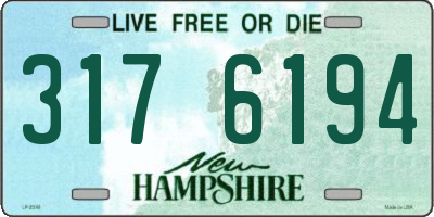 NH license plate 3176194