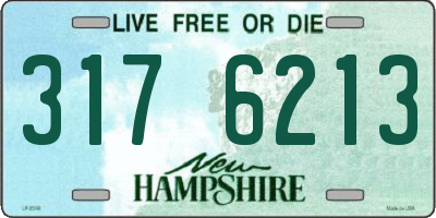 NH license plate 3176213
