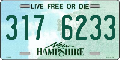NH license plate 3176233