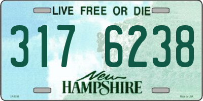 NH license plate 3176238