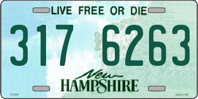 NH license plate 3176263