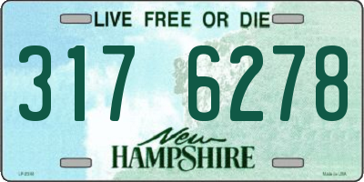 NH license plate 3176278