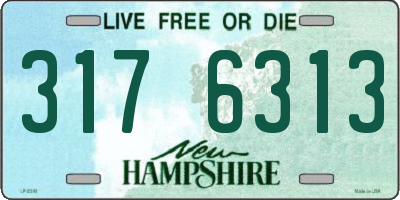 NH license plate 3176313