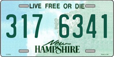 NH license plate 3176341