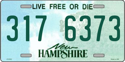 NH license plate 3176373