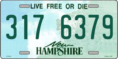 NH license plate 3176379