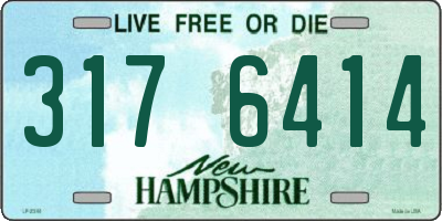 NH license plate 3176414