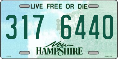 NH license plate 3176440