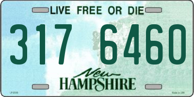 NH license plate 3176460