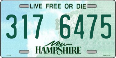 NH license plate 3176475
