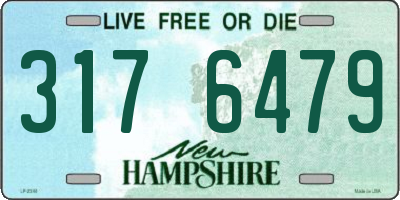 NH license plate 3176479