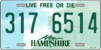 NH license plate 3176514