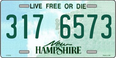 NH license plate 3176573