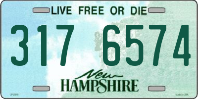 NH license plate 3176574