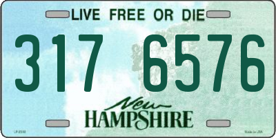 NH license plate 3176576
