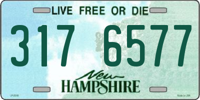 NH license plate 3176577